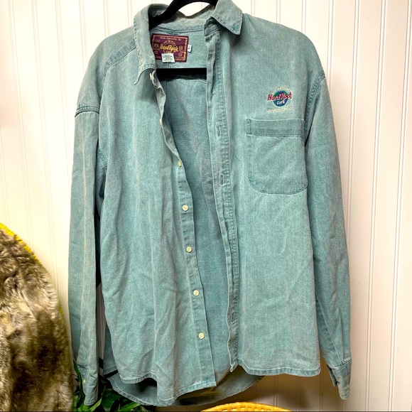 Hard Rock Cafe Jean Save the Planet Shirt Large - Picture 1 of 8